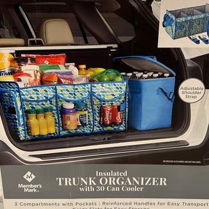 New in box trunk organizer with 30 can cooler